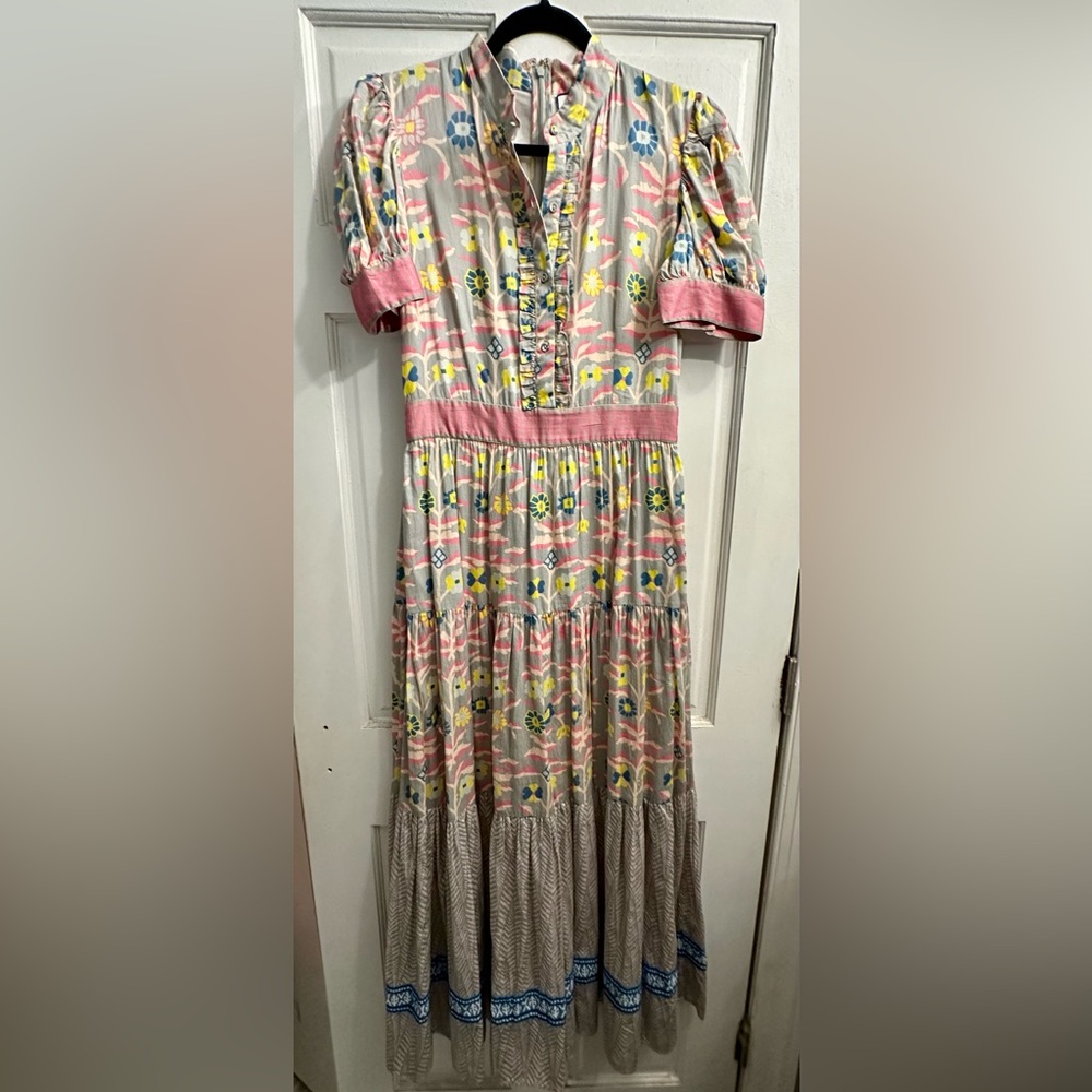 CK Bradley, Annabelle Short Sleeve Dress, Wildflower Gray, Medium EUC - Picture 3 of 10